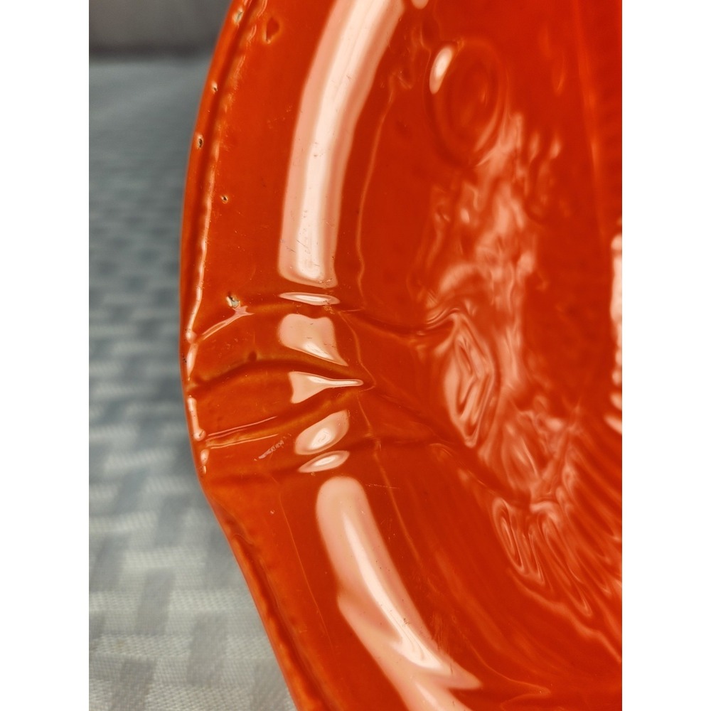 Arlington Designs Embossed Orange Fish VIBRANT & Festive Bowl Chips, Salads - Picture 2 of 5